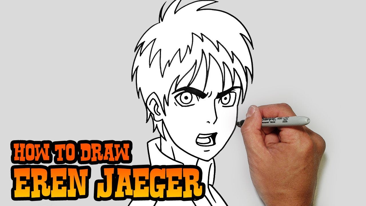 How to Draw Eren Jaeger | Attack on Titan - Anime Characters - C4K ACADEMY